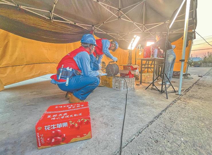 國網臨猗縣供電公司全產業鏈用電可靠，水果大縣果飄香